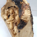 Hand-Crafted Nativity Cave from Bethlehem with Holy Family - Spiritual Beauty in Size and Detail - Zuluf