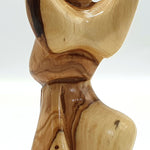 Hand-Crafted Olive Wood Praying Angel Statue - Bethlehem Made, 4.1 Inches, Spiritual Home Decor - Zuluf