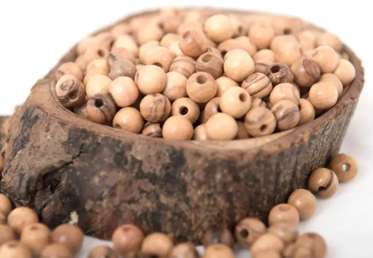 Hand made olive wood beads 8mm from bethlehem