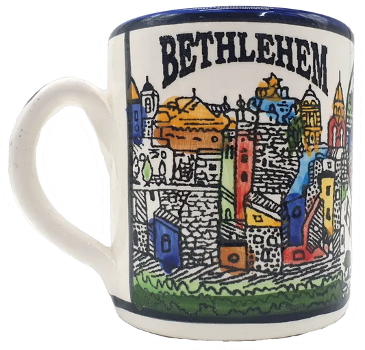 Hand-painted ceramic tea mug for a stylish dining table