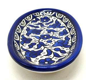 Handcrafted Hebron Ceramic Plate - Authentic Palestinian Pottery from the Heart of Hebron - Zuluf