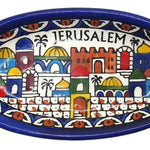 Handcrafted Hebron Ceramic Plate - Authentic Palestinian Pottery from the Heart of Hebron - Zuluf