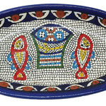 Handcrafted Hebron Ceramic Plate - Authentic Palestinian Pottery from the Heart of Hebron - Zuluf