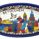 Handcrafted Hebron Ceramic Plate - Authentic Palestinian Pottery from the Heart of Hebron - Zuluf