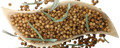 Handcrafted olive wood beads 6mm from bethlehem