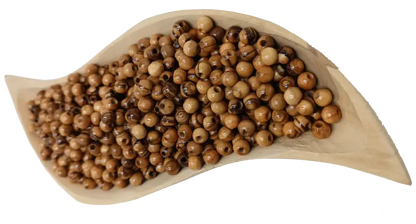 Handcrafted olive wood beads 6mm from bethlehem