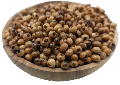 Handcrafted olive wood beads from bethlehem 4mm