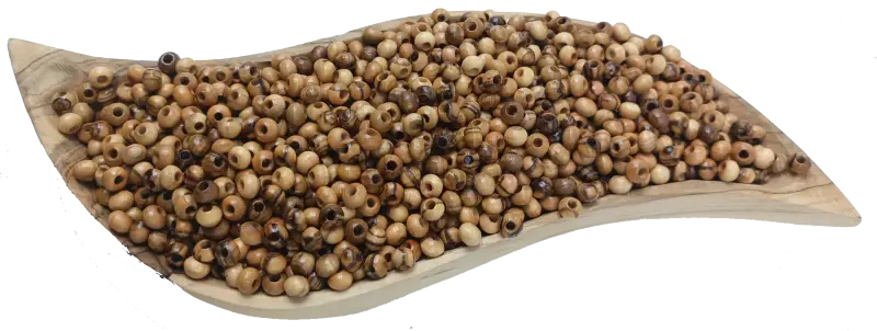 Handcrafted olive wood beads from bethlehem 4mm