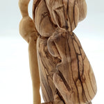 Handcrafted Olive Wood Holy Family Nativity Figurine from the Holy Land | Unique Religious Art for Home Décor (6.5x4.1x2.6") - Zuluf