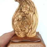 Handcrafted Olive Wood Nativity Scene - Authentic Bethlehem Holy Art | Premium Quality Christmas Decor & Religious Gift - Zuluf