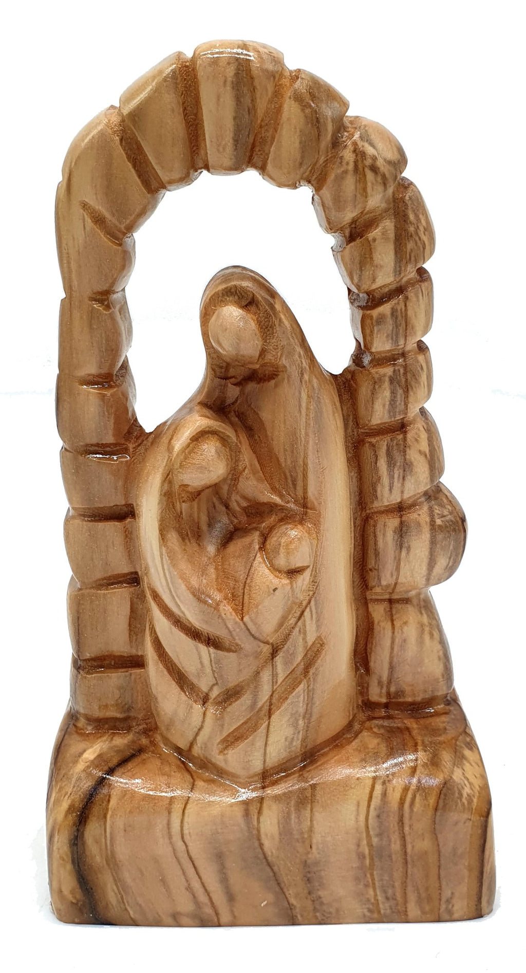 Handcrafted Olive Wood Nativity Scene – Made in the Holy Land, Bethlehem Region | Traditional Religious Decor - Zuluf