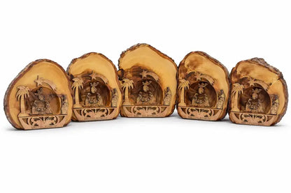 Handcrafted olive wood nativity scene ornament from bethlehem - 5 - nativities