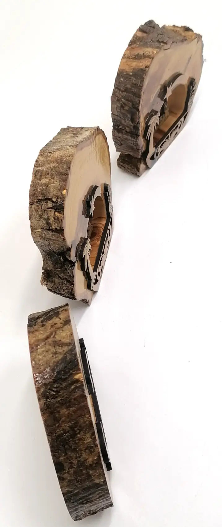 Handcrafted olive wood nativity scene ornament from bethlehem - nativities