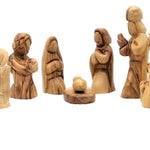 Handcrafted Olive Wood Nativity Set from Bethlehem – 7" Christian Decor & Gift | Authentic Holy Land Art - Zuluf