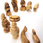 Handcrafted Olive Wood Nativity Set from Bethlehem – 7" Christian Decor & Gift | Authentic Holy Land Art - Zuluf