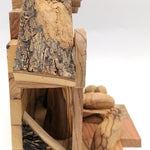 Handcrafted Olive Wood Nativity Set – Made in Bethlehem | Authentic Holy Land Decor & Gift 5.5x8x4.3" - Zuluf