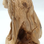 Handcrafted Olive Wood Sculpture of The Lamb with The Lion – Symbol of Peace and Harmony | Authentic Bethlehem Craft - Zuluf