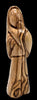 Handcrafted Olive Wood Statue of the Virgin Mary Holding Jesus (Faceless) – Made in Bethlehem | Perfect Religious Gift & Home Decor - Zuluf