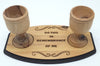 Handcrafted Olive Wood Wine and Water Tray for Mass – Made in Bethlehem | Perfect Gift & Decor, 6.8x3.9x3.1", 180g - Zuluf