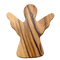 Handheld Olive Wood Guardian Angel Figurine from Zuluf