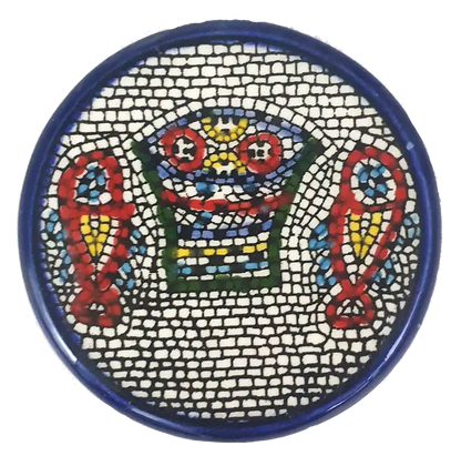 Handmade ceramic magnet authentic palestinian artisanal souvenir