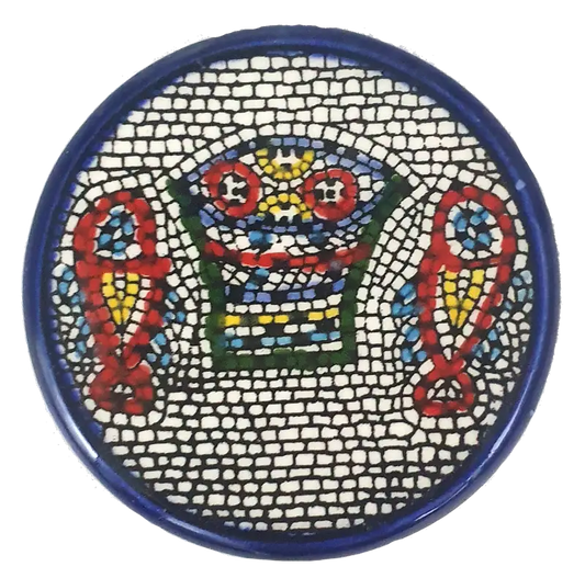 Handmade ceramic magnet authentic palestinian artisanal souvenir