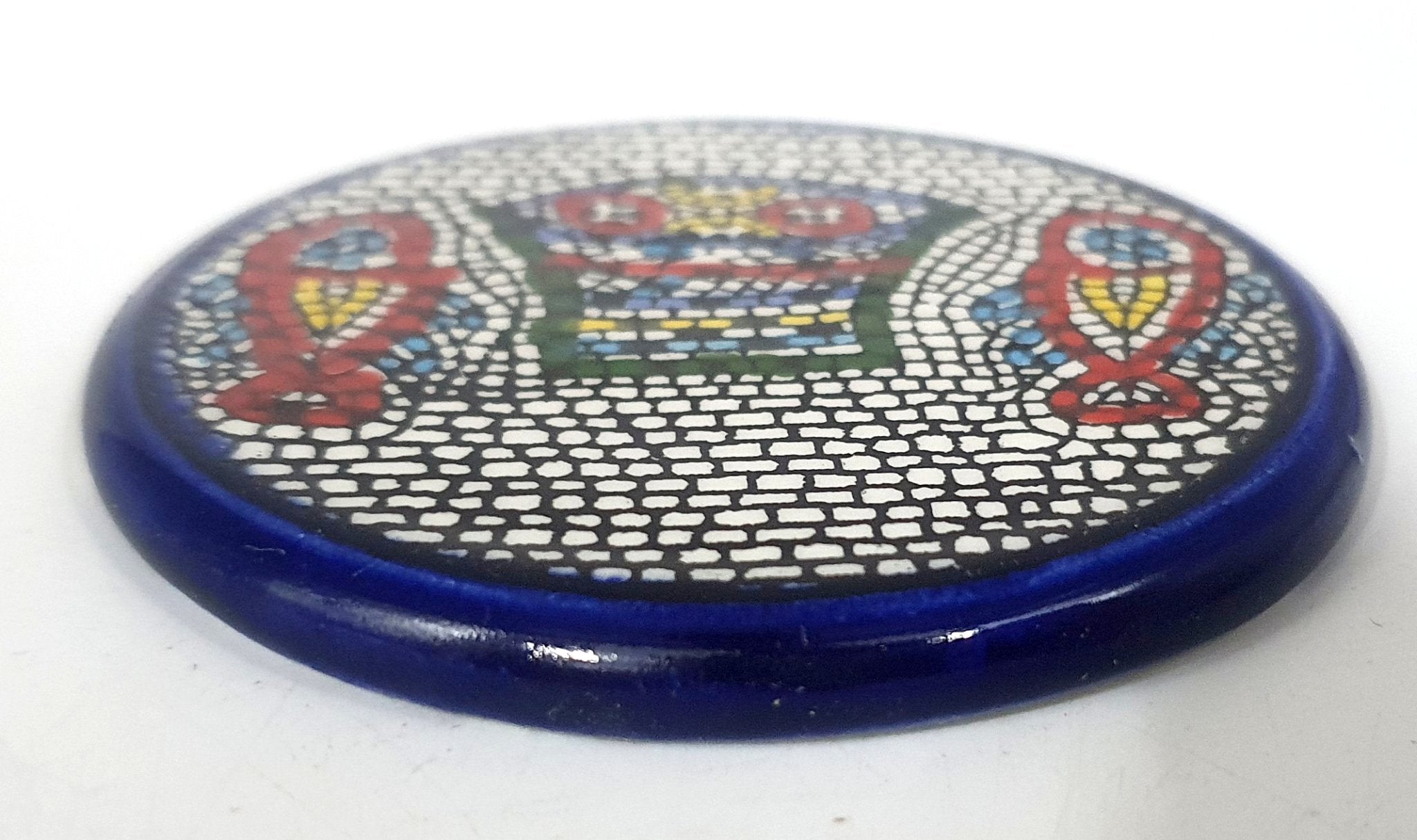 Handmade Ceramic Magnet - High - Quality Palestinian Craftsmanship | Authentic Artisanal Souvenir from Palestine - Zuluf