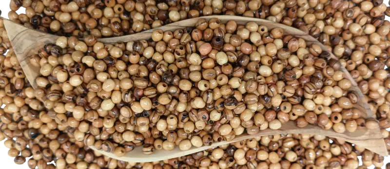 Handmade olive wood beads from bethlehem 8mm oval