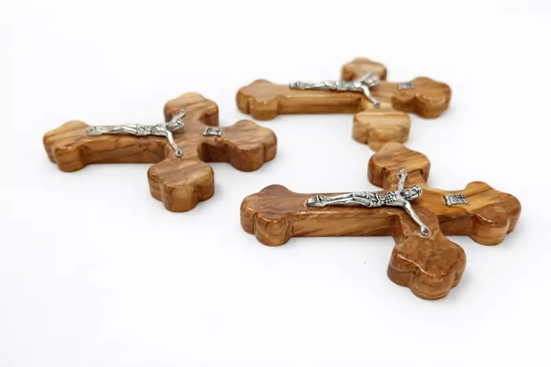 Handmade olive wood cross from jerusalem holy land christian crucifix wall cross, - crosses