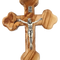 Handmade Olive Wood Cross from Jerusalem Holy Land, Christian Crucifix Wall Cross,