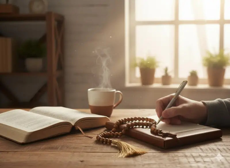 Handmade olive wood rosary with cross & tassel | crafted in bethlehem holy land - rosaries