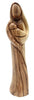 High - Quality Olive Wood Statue of Mary Holding Baby Jesus - Handmade in Bethlehem | Premium Nativity Figurine 8.1 Inches - Zuluf