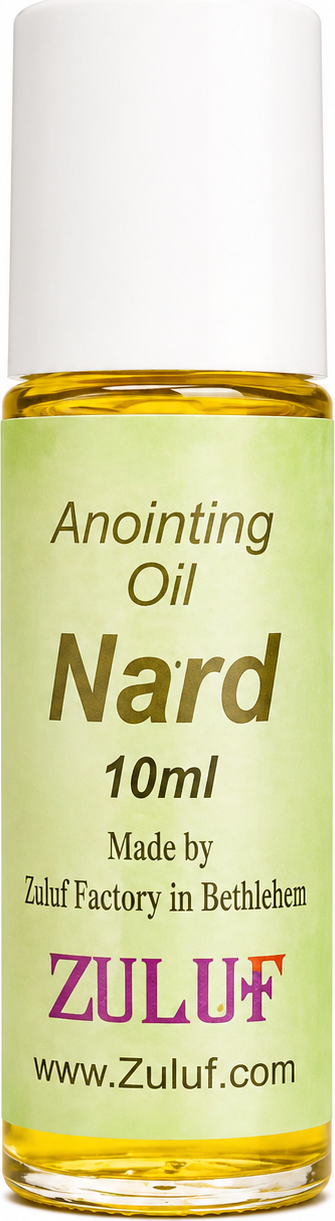 Holy Land anointing oil from Bethlehem, hand prepared by Christian artisans, variant PER001