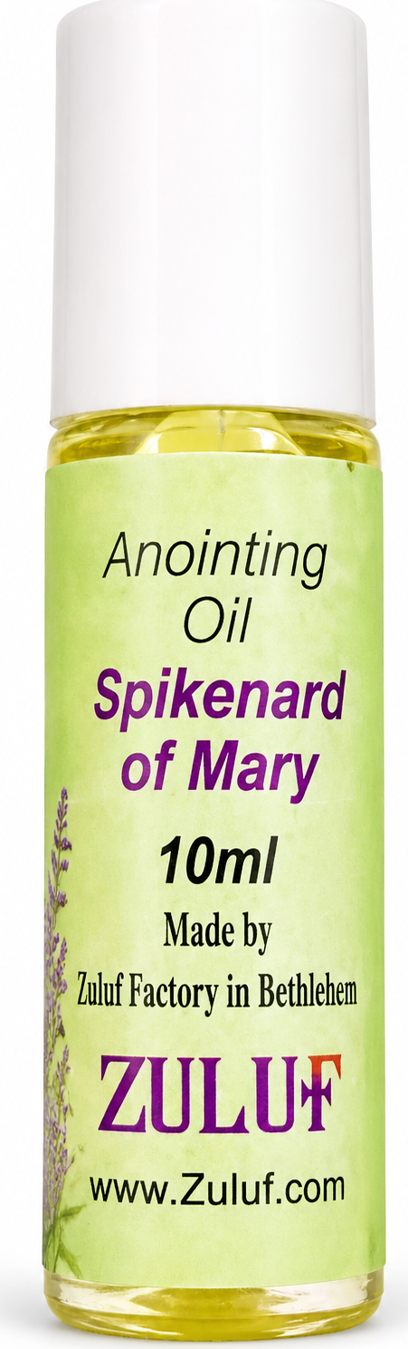 Holy Land anointing oil from Bethlehem, hand prepared by Christian artisans, variant PER003