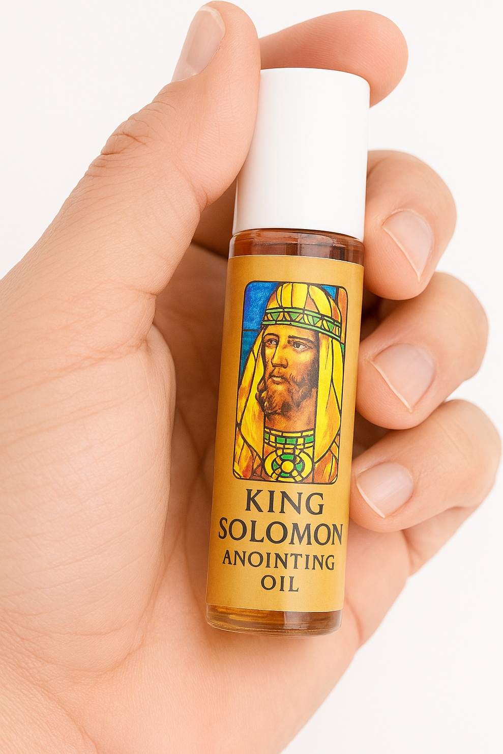 Holy Land anointing oil from Bethlehem, hand prepared by Christian artisans, variant PER004