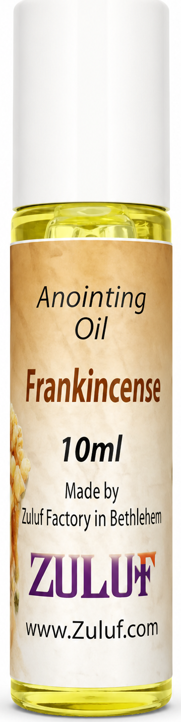 Holy Land anointing oil from Bethlehem, hand prepared by Christian artisans, variant PER011