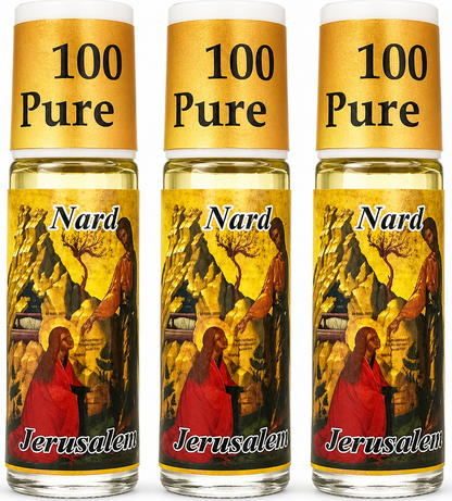 Holy Land anointing oil from Bethlehem, hand prepared by Christian artisans, variant PER025