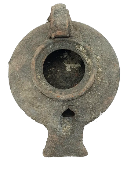 Holy land first century oil clay lamp replica authentic jerusalem pottery - cr060 - ceramic