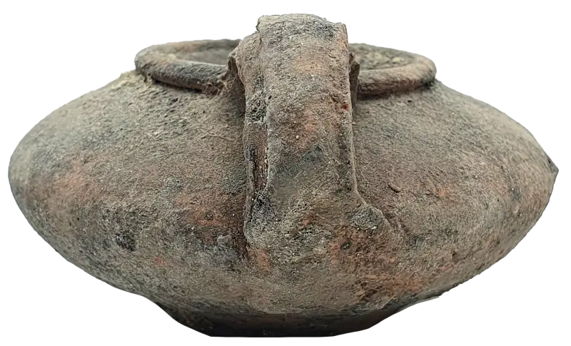 Holy land first century oil clay lamp replica authentic jerusalem pottery - ceramic