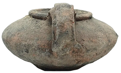 Holy land first century oil clay lamp replica authentic jerusalem pottery - ceramic