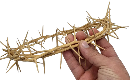 Jerusalem authentic handmade crown of thorns from the holy land 7.5 inch