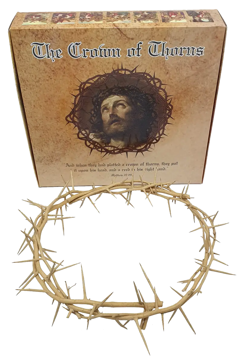 Jerusalem authentic handmade crown of thorns from the holy land 7.5 inch