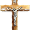 Jerusalem Olive Wood Catholic Cross Handcrafted in Jerusalem