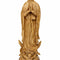 Large Hand-Carved Olive Wood Virgin Mary Statue from Bethlehem – 25.2" Handmade Holy Land Religious Sculpture