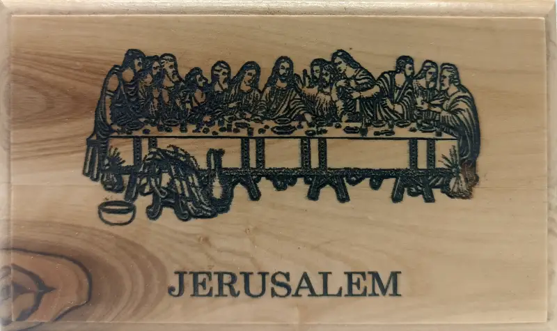Medium olive wood rectangular keepsake box – handcrafted in bethlehem 3 engraved designs including blank 4.3 x 2.75 2