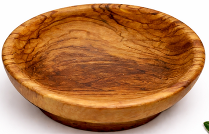 Handmade olive wood olive wood communion bread tray from Bethlehem, hand carved Christian artisan workshop