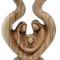 Olive Wood Holy Family Hand Carved Nativity Sculpture from the Holy Land