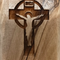 Olive Wood Magnet – Cross Design with “Jerusalem” Engraving