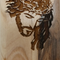 Olive Wood Magnet – Face of Jesus with “Jerusalem” Engraving