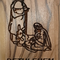 Olive Wood Magnet – Holy Family in Bethlehem Scene – Bethlehem Olive Wood